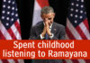 Spent childhood listening to Ramayana
