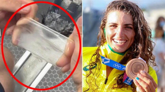 Jess Fox shared a video demonstrating how condoms can be used to repair a damaged kayak