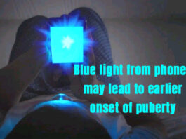 Blue light from phones may lead to earlier onset of puberty