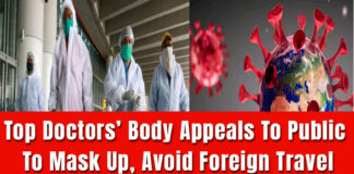 Top Doctors’ Body Appeals To Public To Mask Up, Avoid Foreign Travel